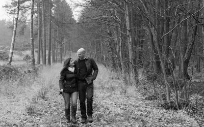 Swinley Forest Pre-wedding photography || Andy & Clare