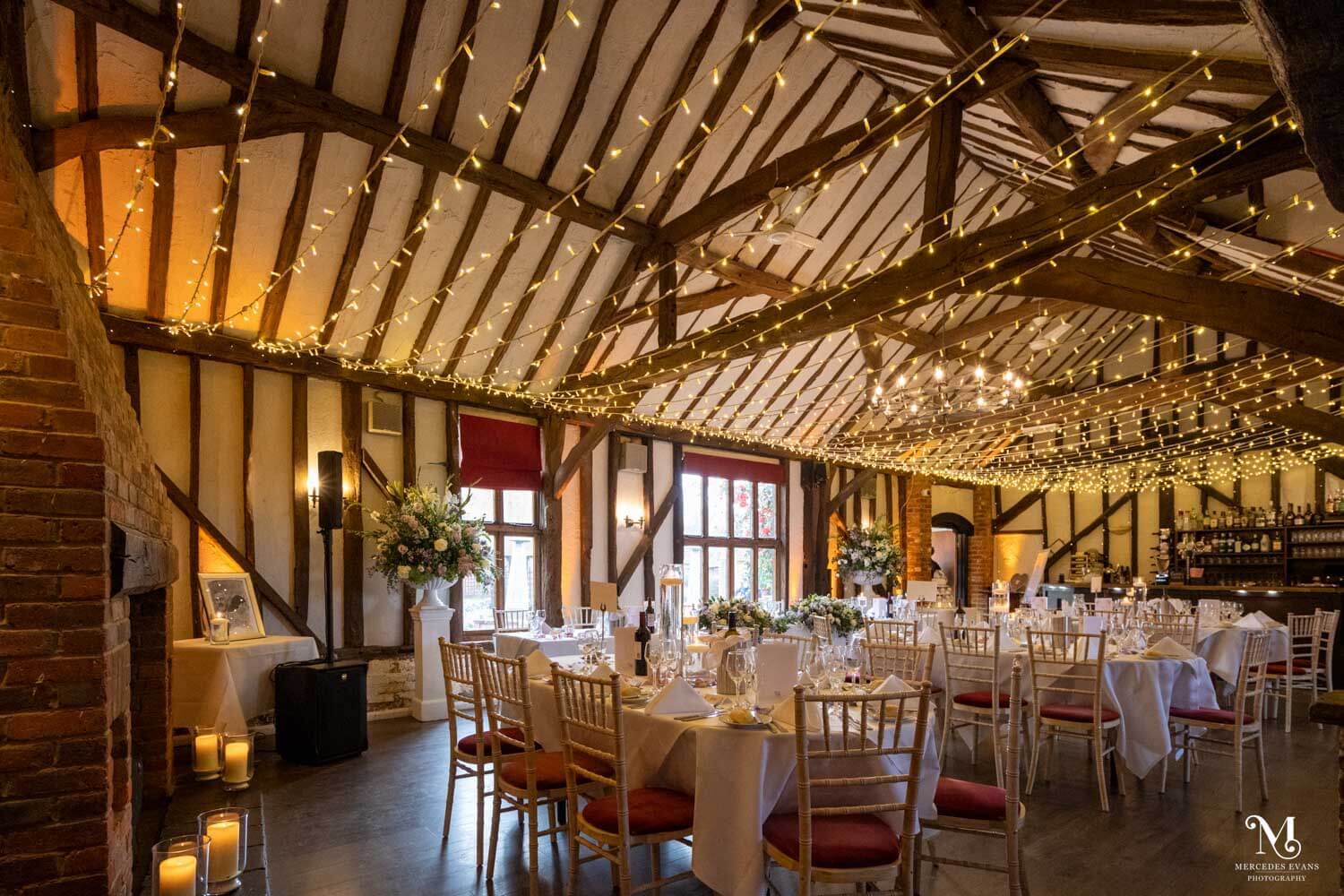 Briar Barn at Cantley House hotel ready for the wedding breakfast